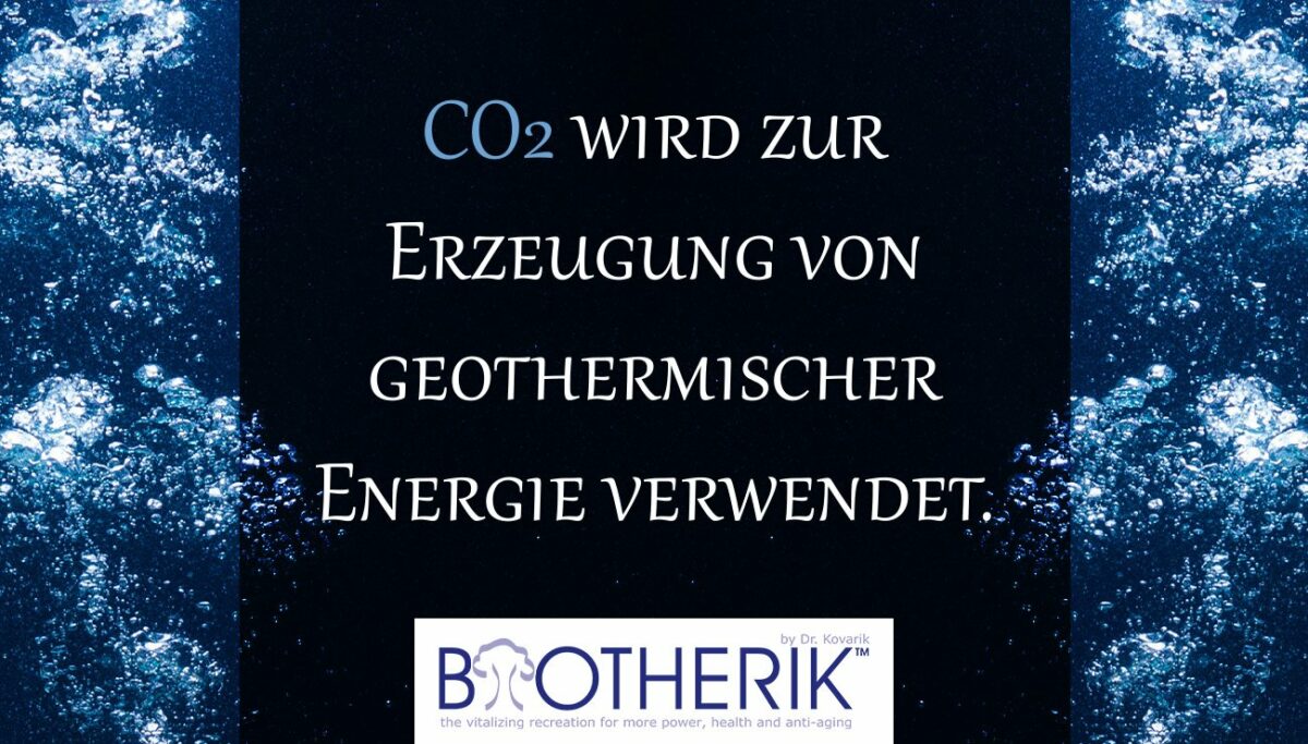 | CO2 wird zur Erzeugung von geothermischer Energie verwendet: