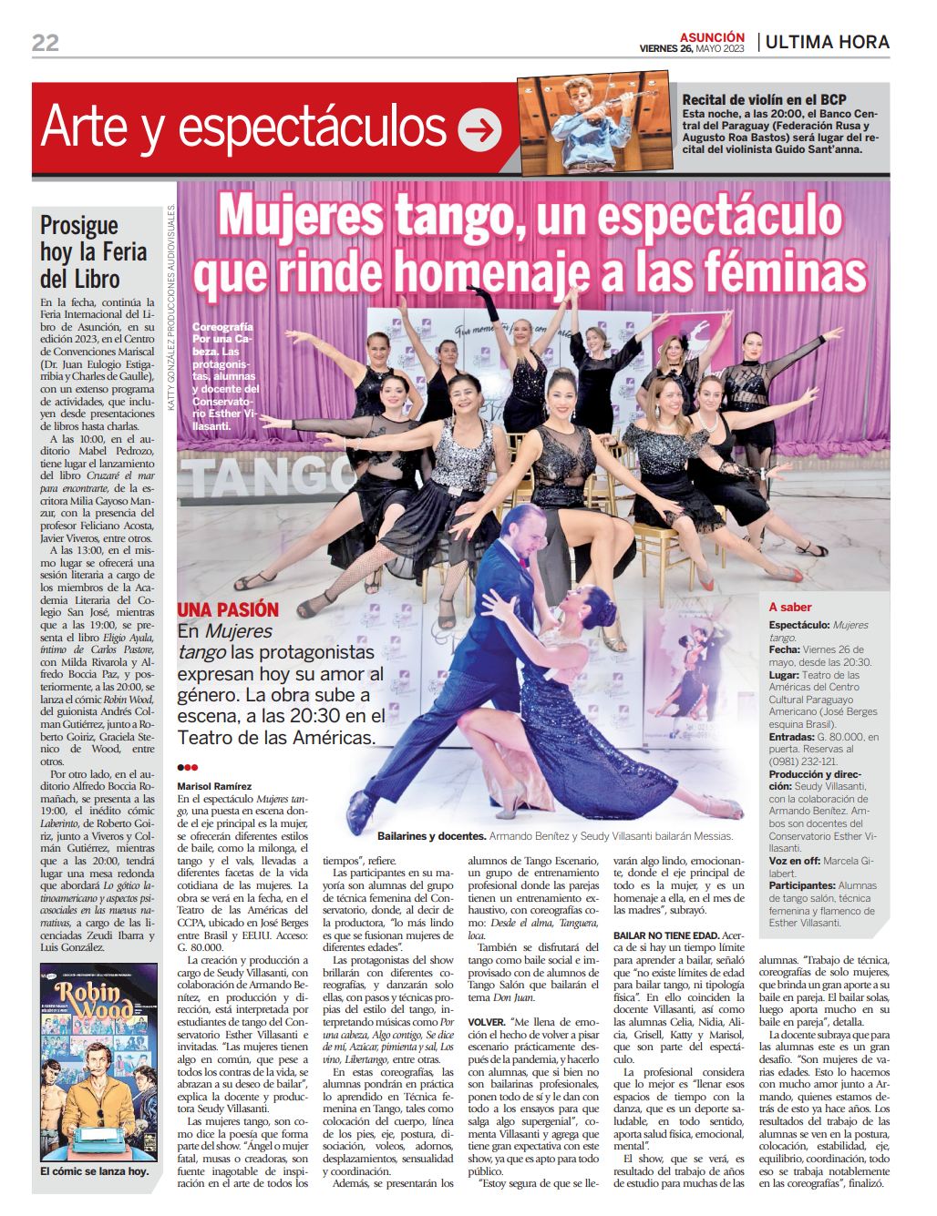 Tango Show heute Abend in Asuncion