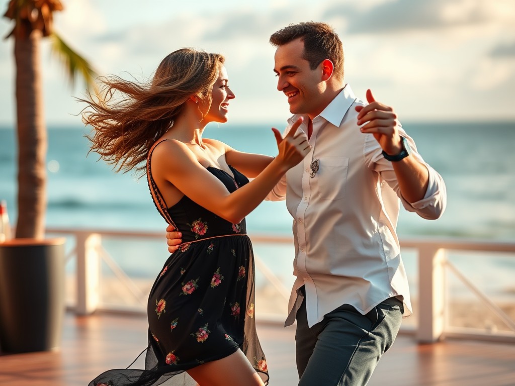 | Die Salsa ist ein lebendiger und mitreißender lateinamerikanischer Tanz, der seine Wurzeln in der kubanischen und puerto-ricanischen Musik hat. Mit ihrem pulsierenden Rhythmus, den fröhlichen Melodien und den energetischen Bewegungen verkörpert die Salsa die Lebensfreude und den Rhythmus Lateinamerikas. Sie ist ein Tanz, der Menschen auf der ganzen Welt in ihren Bann zieht.